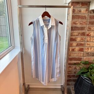 Equipment Femme Striped Sleeveless Dress Sz Medium